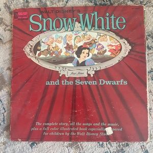 Vintage Walt Disney Vinyl Records - Snow White and the Seven Dwarves (Set of 2)
